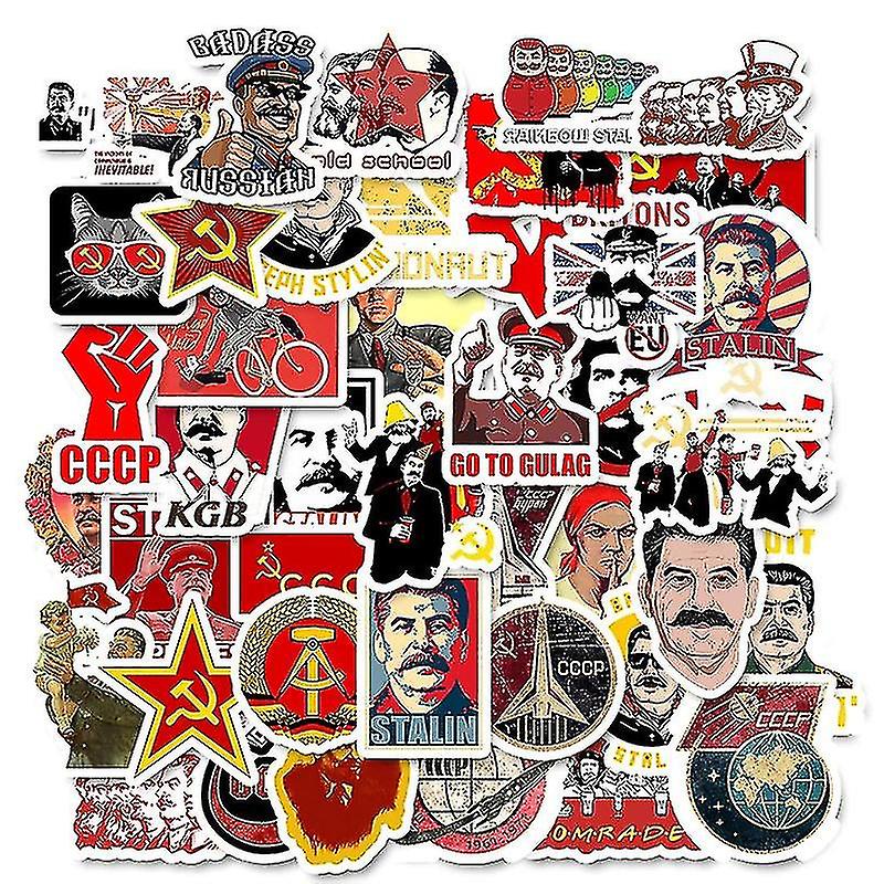 50 Unidades De Adesivos Mistos Stalin User Cccp Het Da União