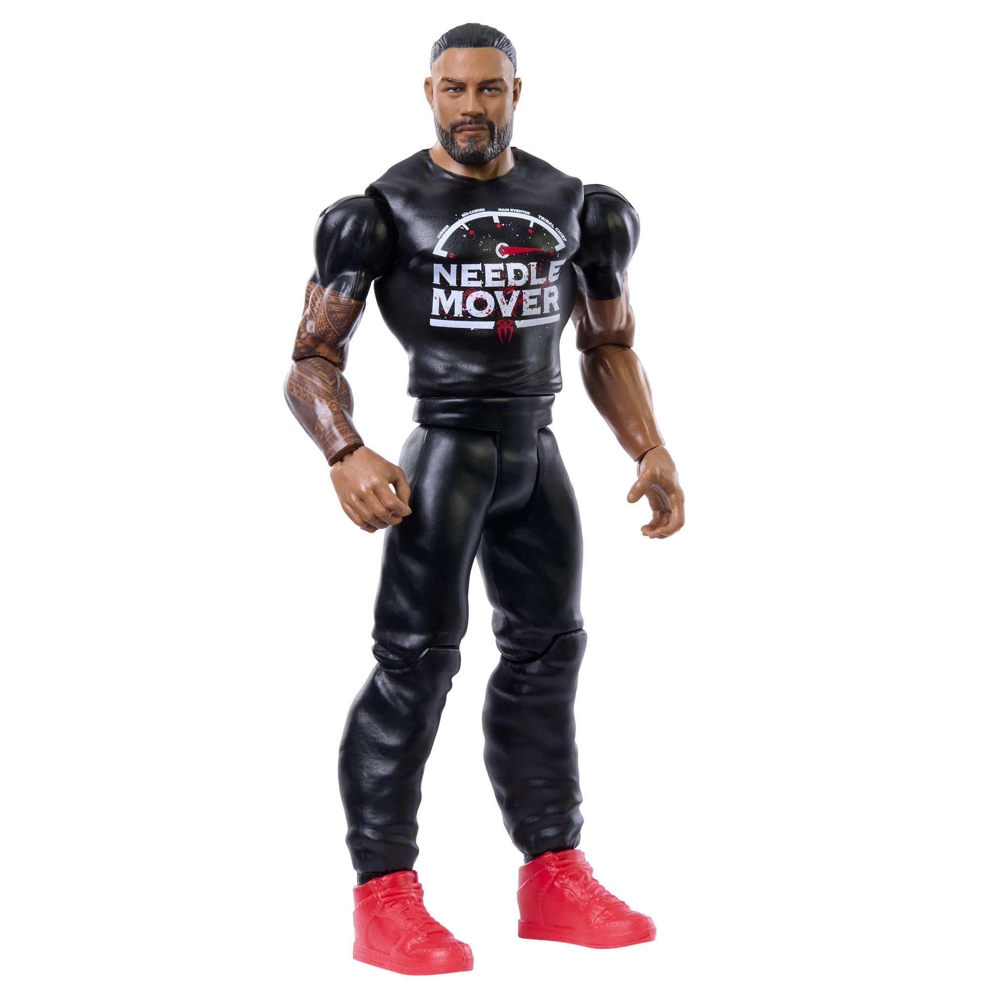Boneco De Ação Mattel Wwe Roman Reigns Basic De 15 Cm Com 10 Pontos