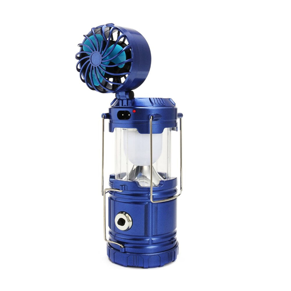 Multi Função Mini Ventilador Led Solar Powered Fan Camp Light Lu