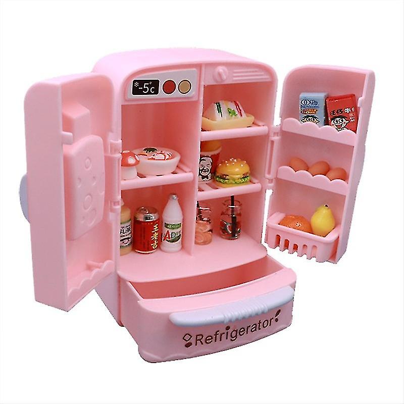 Mini Geladeira Casa De Bonecas Casa De Jogos Enfeites De