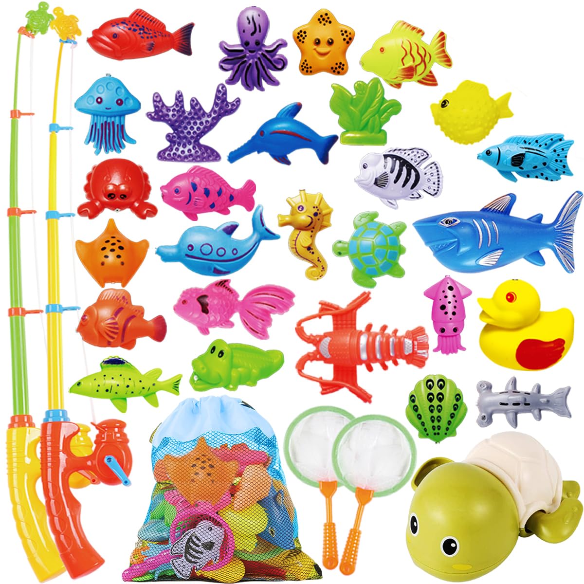 Brinquedos De Pesca E Piscina Cheffun Para Crianças Com Jogo Magnético