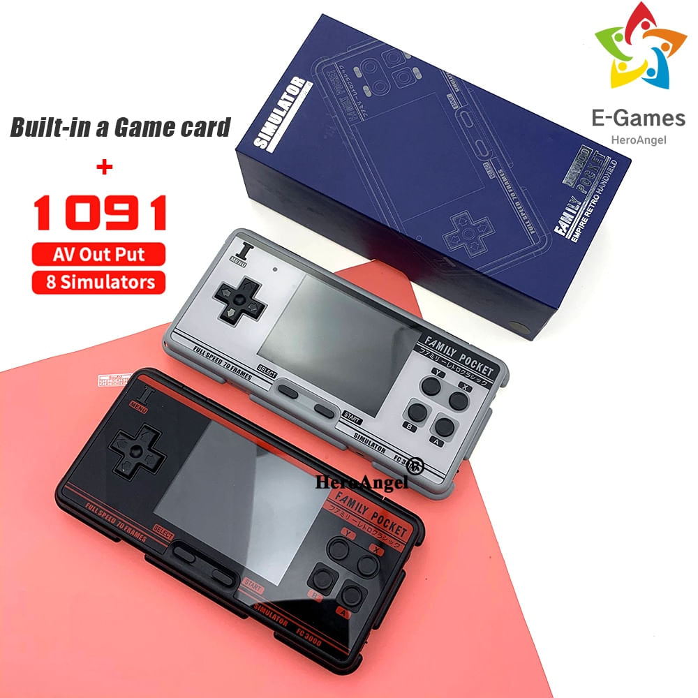 Fc3000 Handheld Game Console 8 Simulators Tela