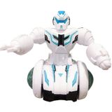 Robô De Aço Rotativo Carro De Equilíbrio Elétrico Música Infantil L