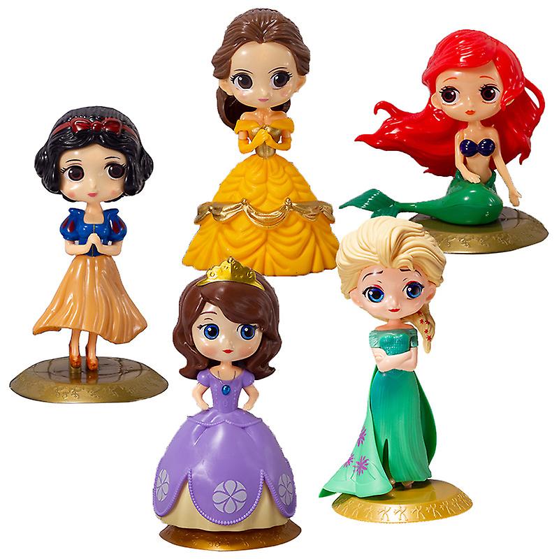 5cps Disney Princesa Modelo Brinquedo Boneca Bonito Boneca Crianças Brinquedo G