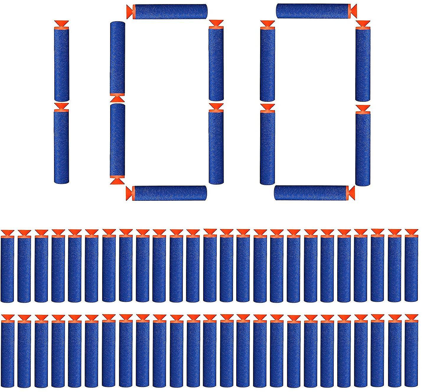 100 Peças 7.2cm Sucção Copo Dardos Refil Balas Espuma Seta
