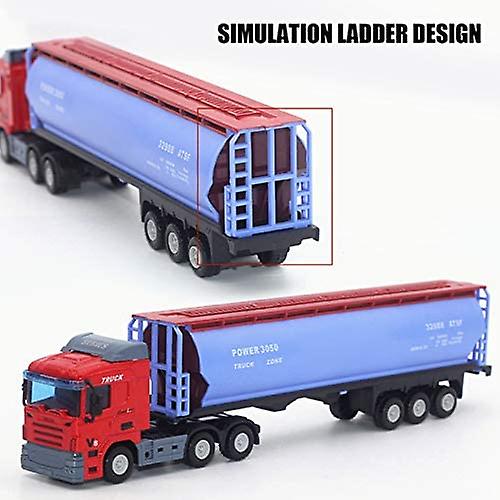 Brinquedo De Caminhão De Transporte 1:48 Pull Back Construct