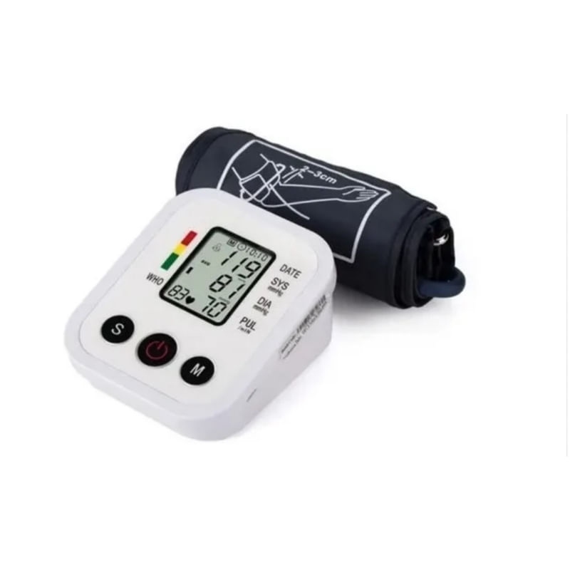 Braço Digital Para Monitor De Pressão Arterial Com Tensiômetro Lcd