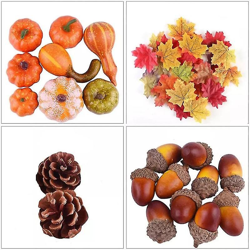Adereços De Decoração De Colheita De Outono, Mini Cabaça De