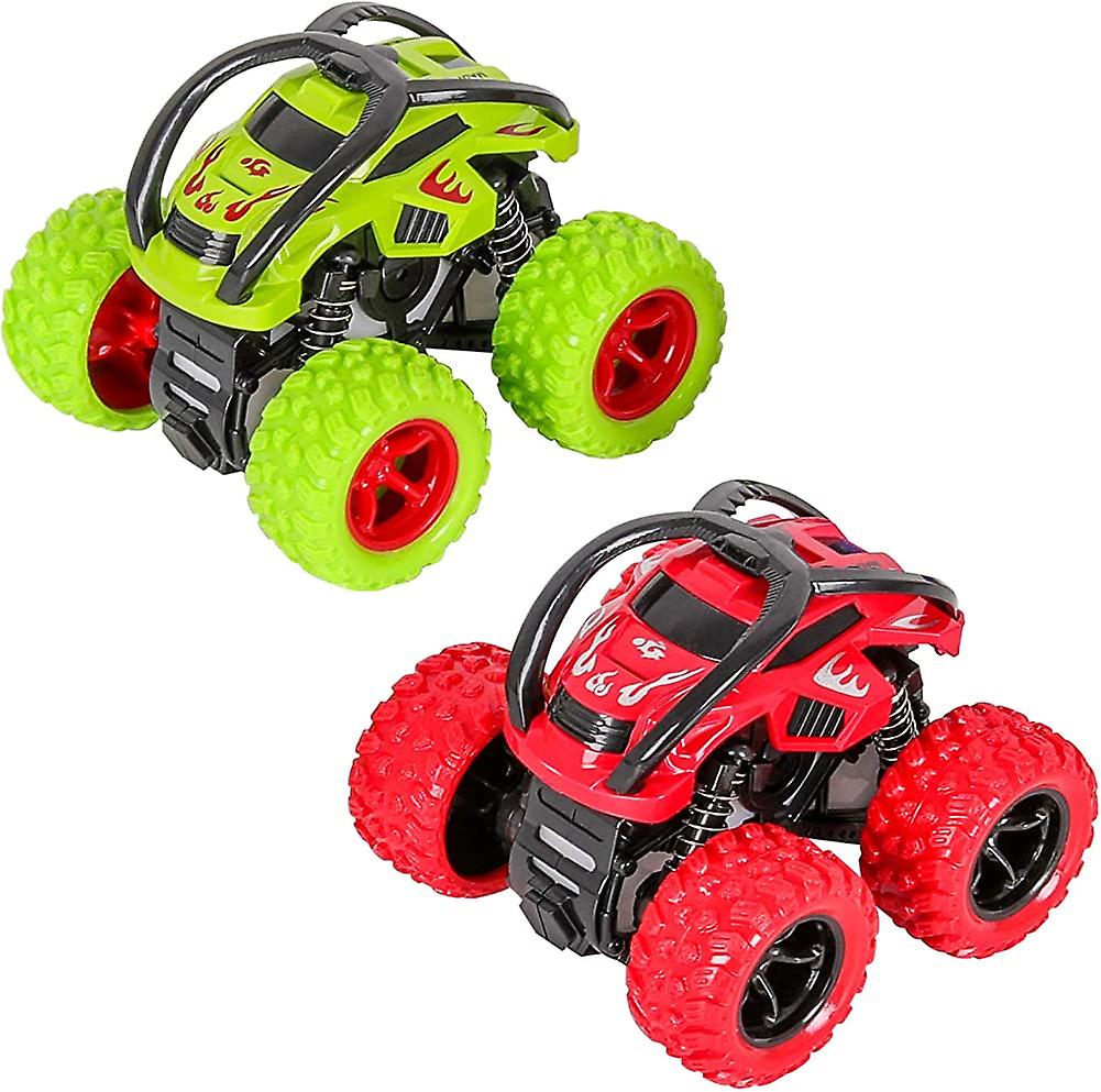 Caminhões Monstro. Pull Back Car Toys 360 Rotation Off-road