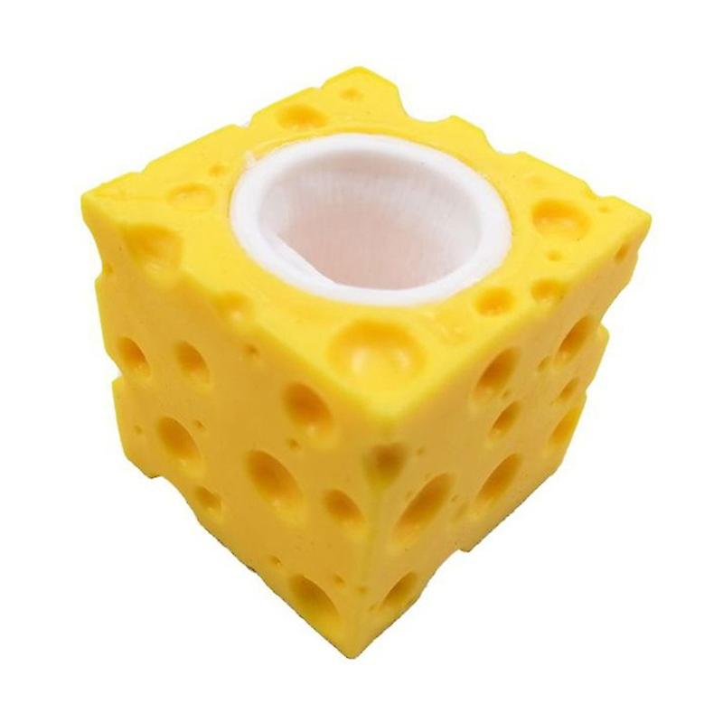 Caixa De Silicone Bubble Fidget Cheese Mice Box Childrens Gi