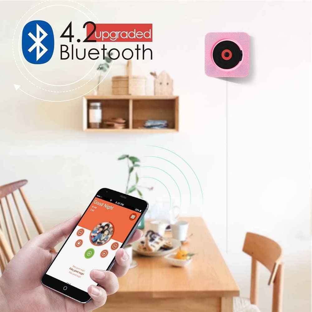 Peer Mount Bluetooth Leitor De Cd Portátil