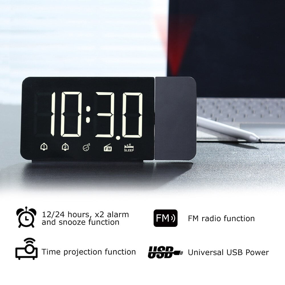 Despertador Digital Led Clock Mesa Relógios