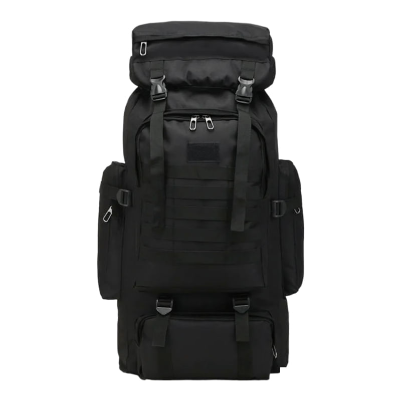 Mochila Tactica Camping Trekking Hiking 80l Preta