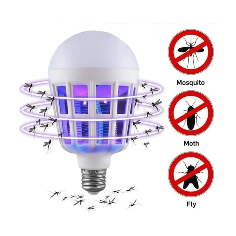 Lâmpada Led Kick Fly Mosquito Moth Insect Killer 15w E27 220v