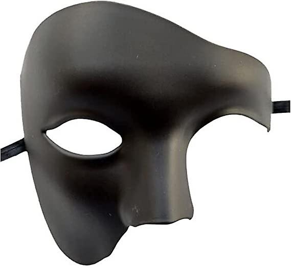 Homens Half Face Masquerade Máscara Máscara Halloween Natal Máscara Carro