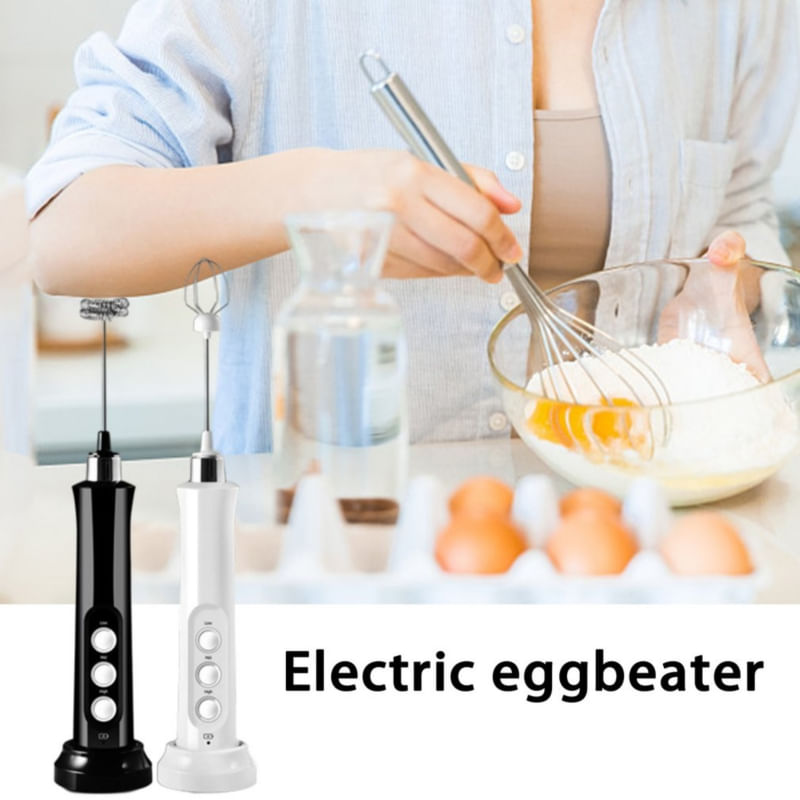 Liquidificador Elétrico Usb Coffee Cappuccino Sparkler De 3 Velocidades