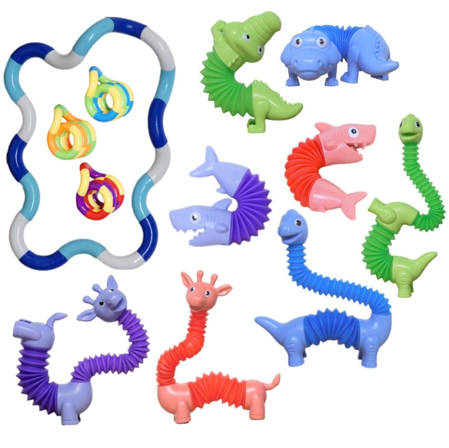 Tubos Fidget Toy Sensory4u Animal Pop E Twist Chain Spinner