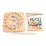 Montessori Busy Board Early Educational Clip Bead Toy Para Ki