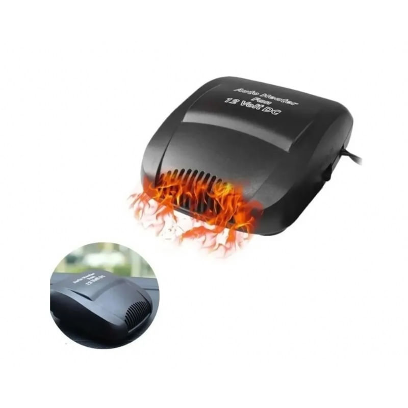 Aquecedor De Carro 12v Com Ventilador De Ar Quente 200w Com Proteção Contra Superaquecimento
