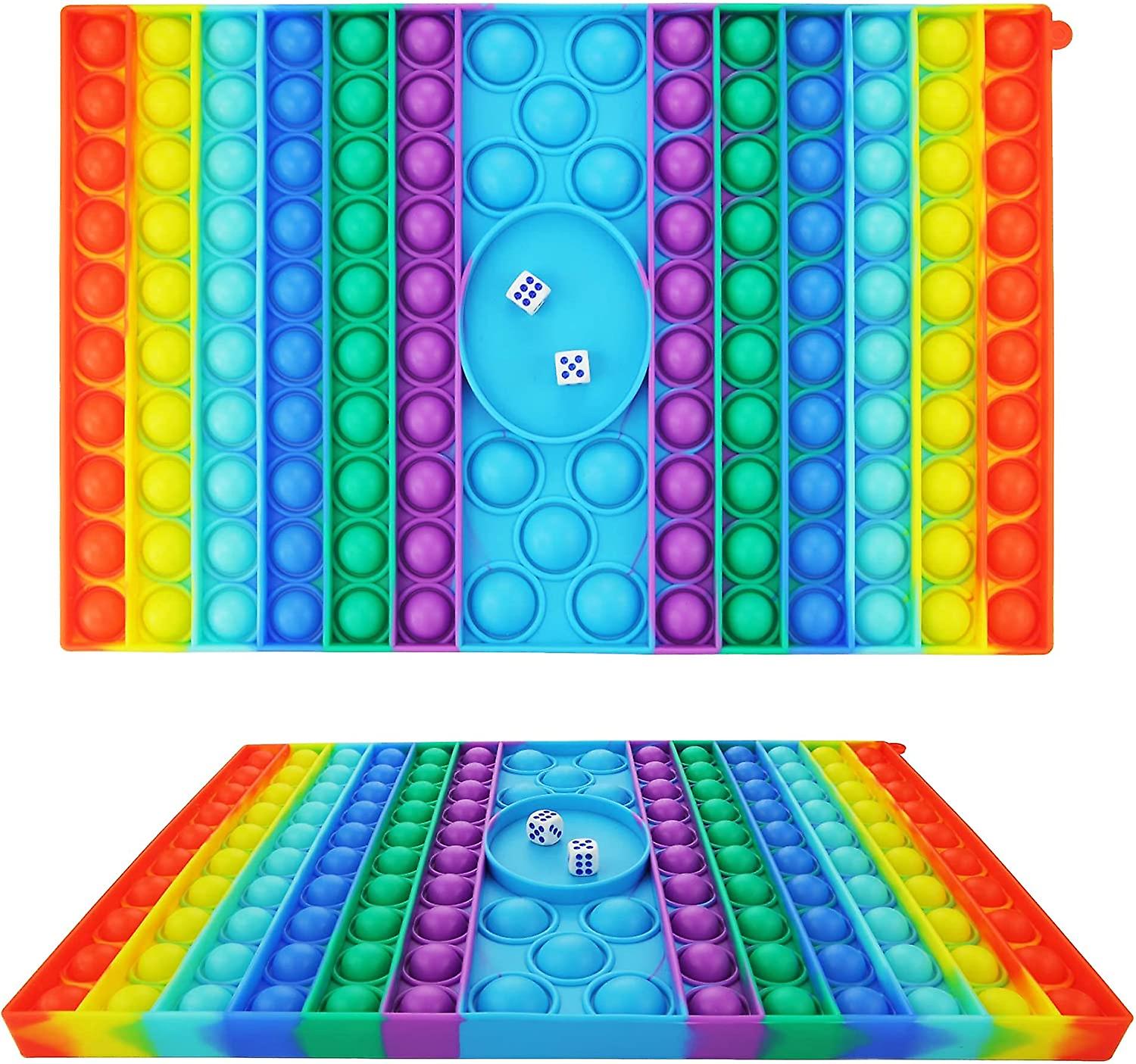 Big Pop Game Board Toy, Brinquedo Sensorial, Super Grande Bolha Rainbo