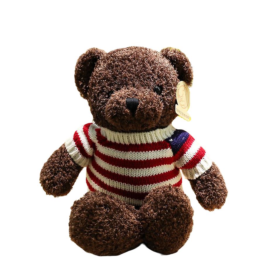 Brinquedo De Pelúcia Recheado Sentado Marrom Ursinho De Pelúcia Presente Home Decorat