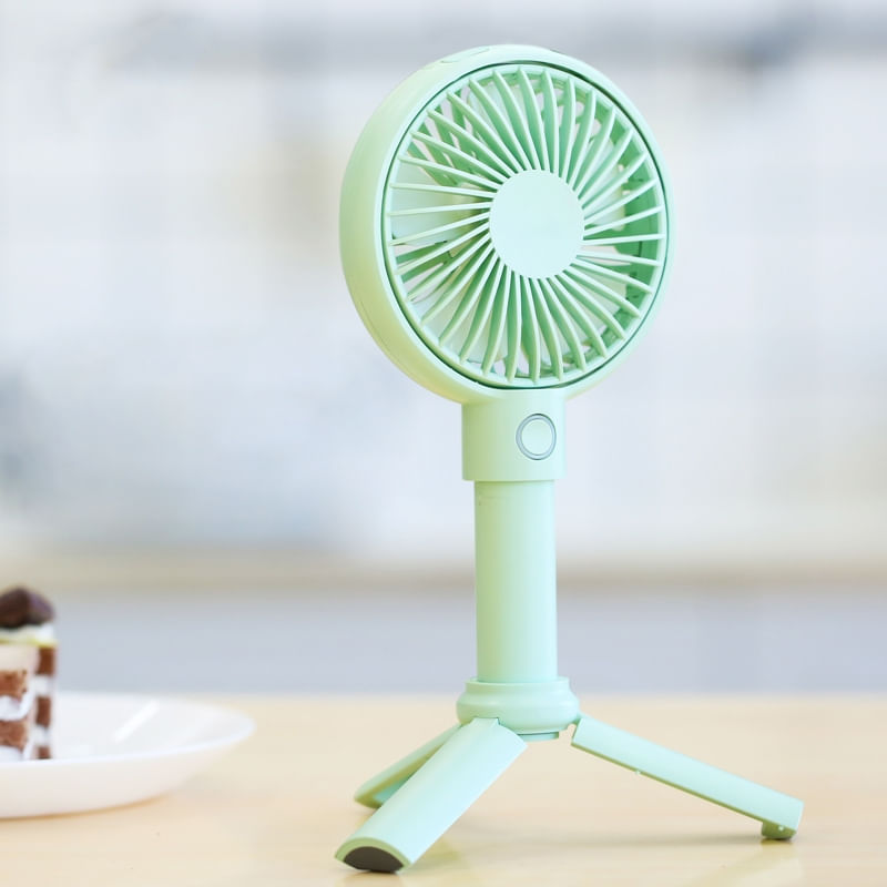 Multi-função Portátil A-frame Usb Ventilador Pequeno Verde
