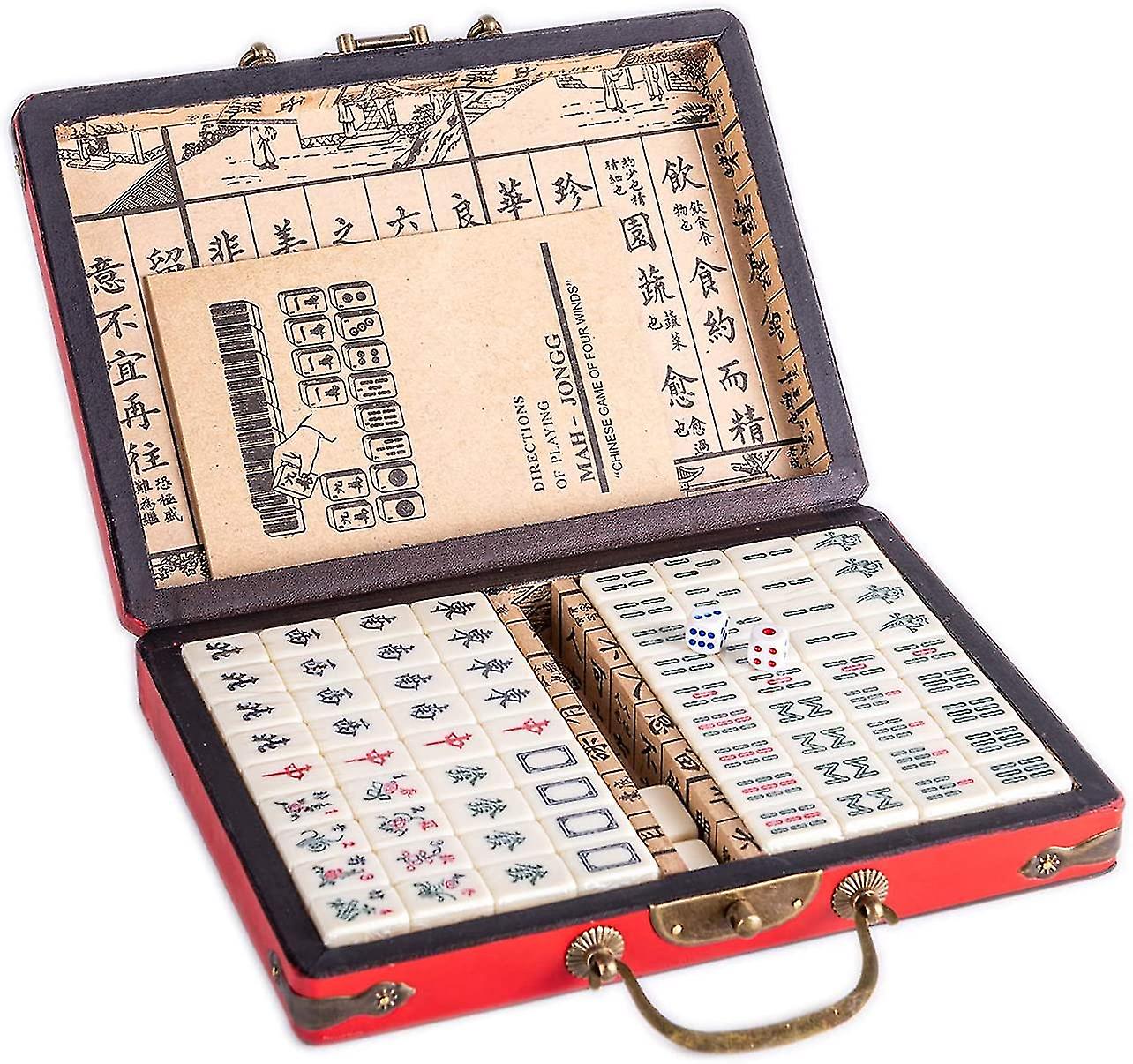 Chinês Ri Ic Hi Mahjong Set 144 Tiles (mahjong, Ma Also-jon