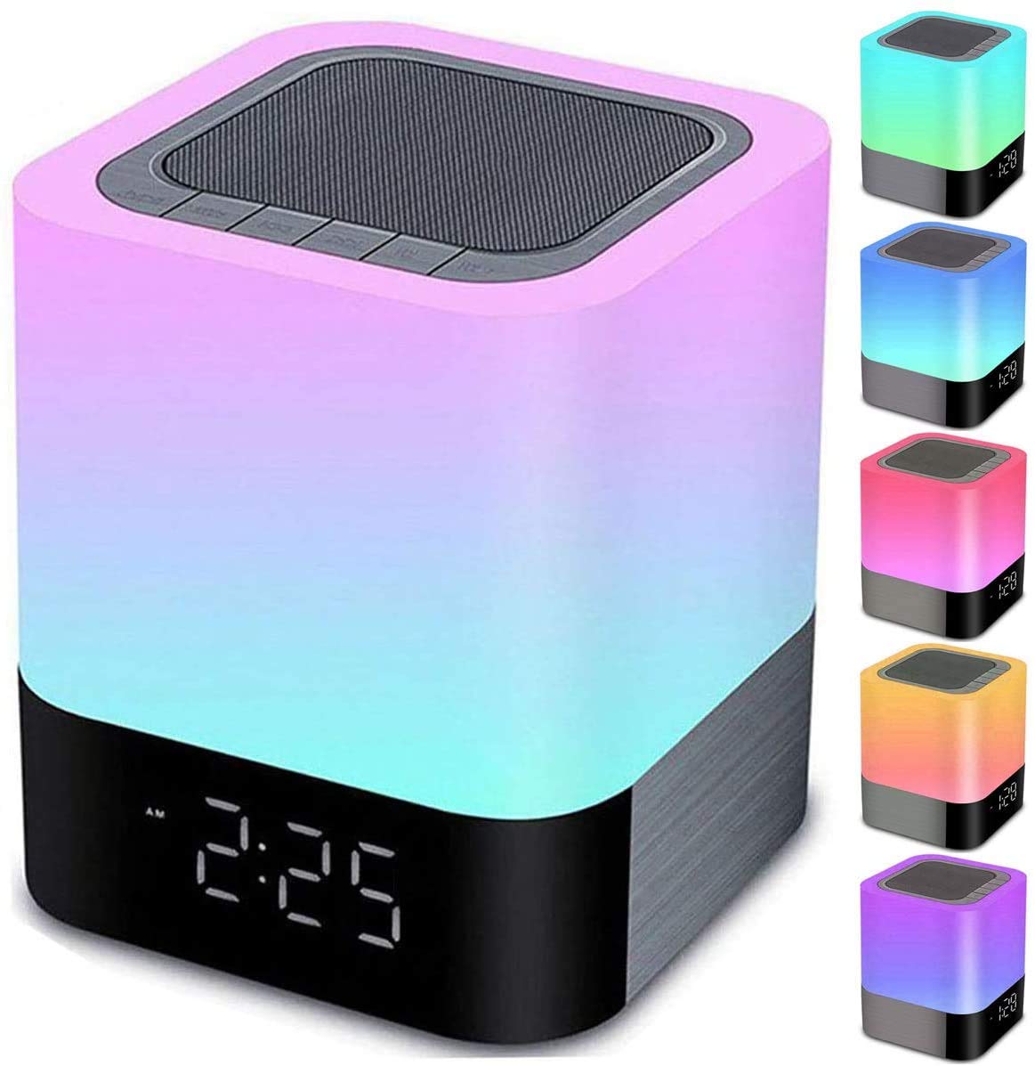 Alto-falante Bluetooth Gallstep Night Lights Com Despertador