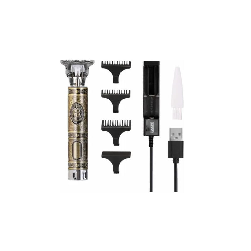 Cortador De Cabelo Barber Battery Professional Golden Hair