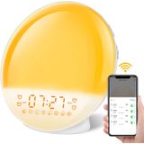 Despertador Smart Sunrise Wifi Tuya App Branco