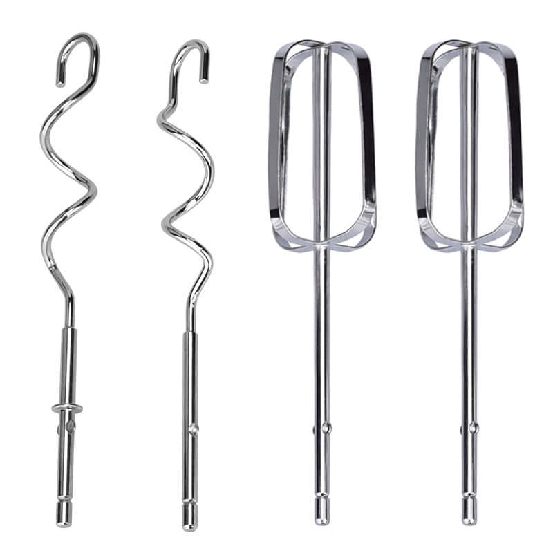 Batedeira Manual Com Batedores E Ganchos De Massa Azul