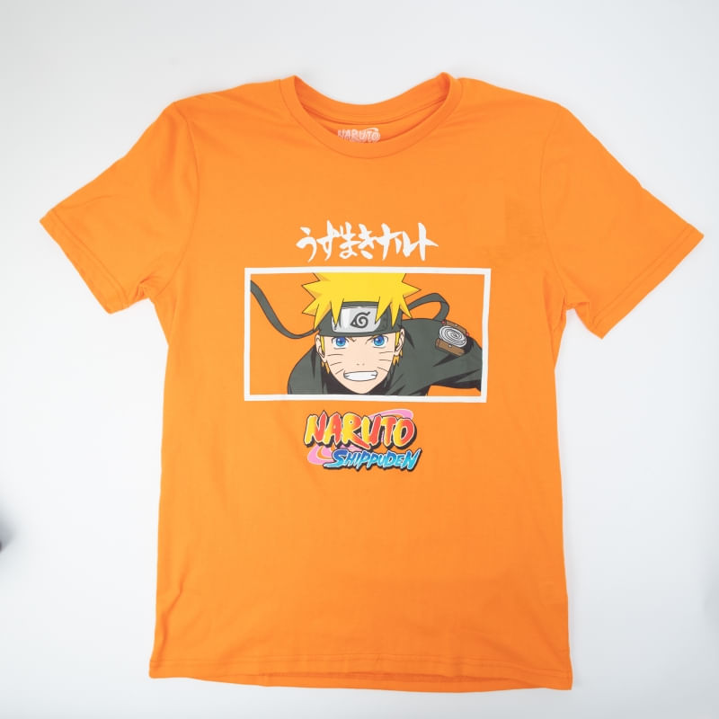 Camiseta Man Leaf Village Naranjo Naruto