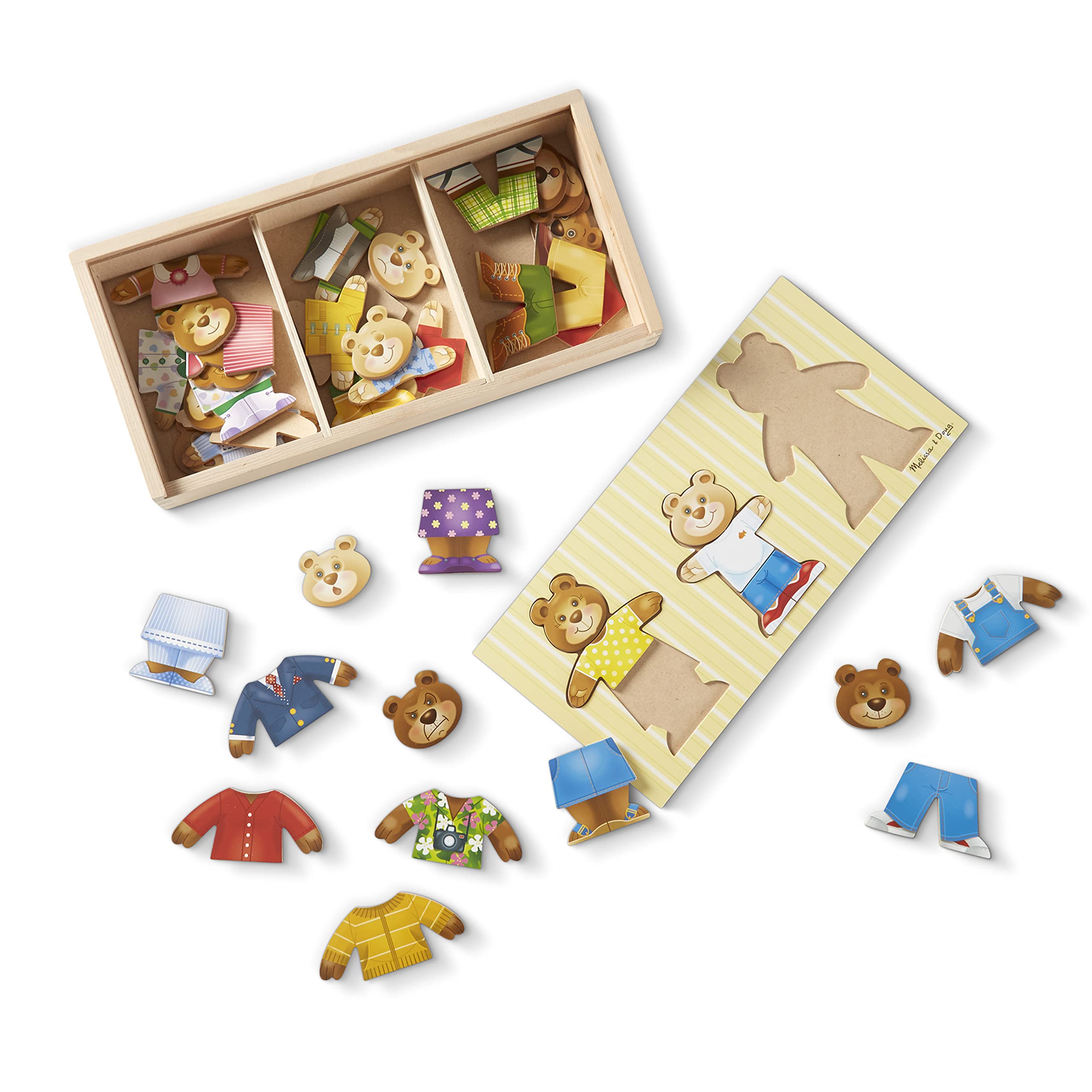 Quebra-cabeça Melissa & Doug Mix 'n Match Wooden Bear