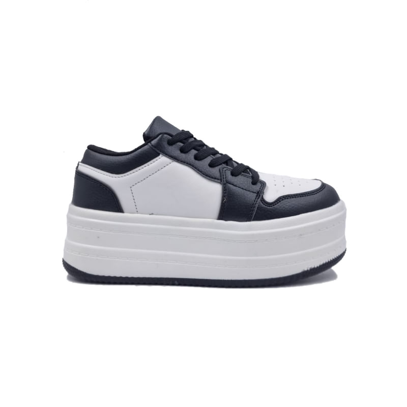 Sapatilhas Platform Slipper Pretas Para Mulheres