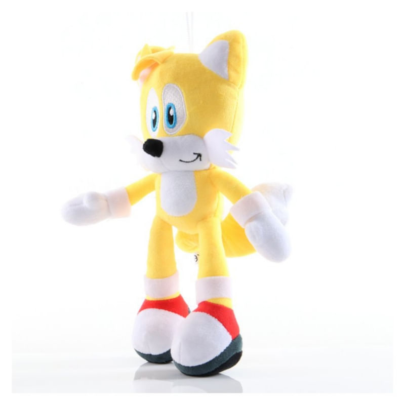 Brinquedo De Pelúcia Sonic Amarelo 28cm