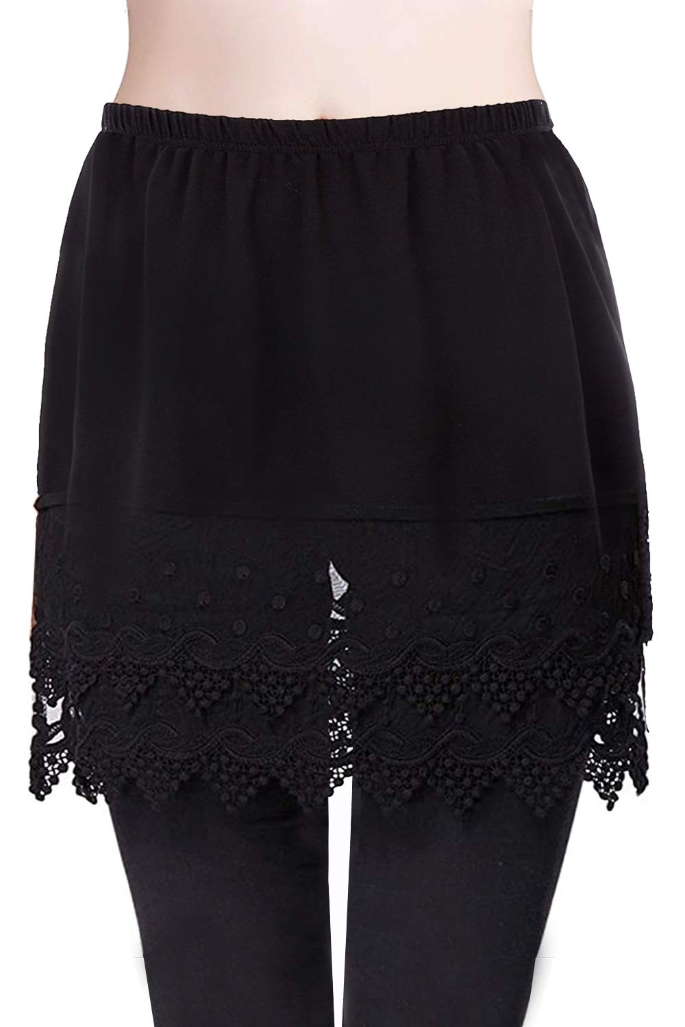 Extensor De Camisa De Renda Modesty Half Slip Vanrose Jan Black L-xl