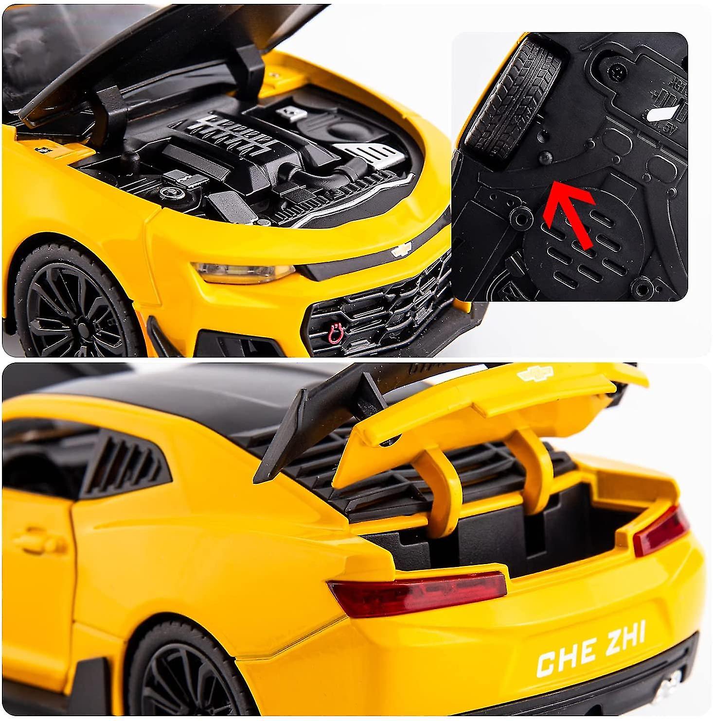 1/24 Camaro Bumblebee Car Model Toy Zinc Alloy Casting Pull