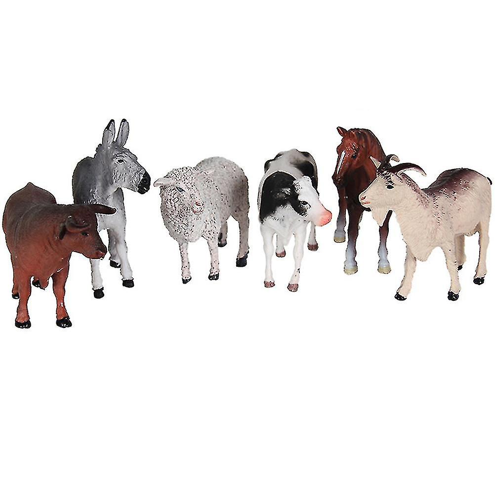 Mini Conjunto De Brinquedos Para Animais Florestais Rl, 6 Pe