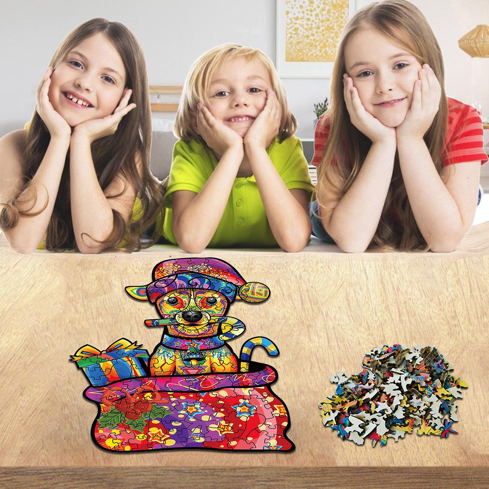 Quebra-cabeça De Madeira, Peças De Formato Único, Presente D