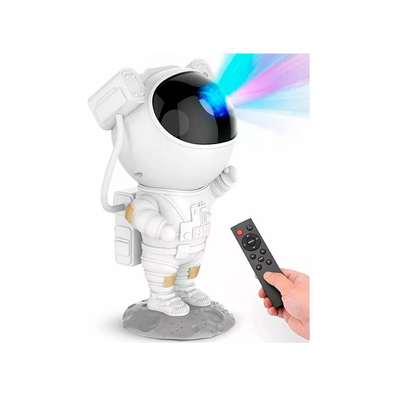 Lâmpada Noturna Astronaut Galaxy Projector Com Luzes Estelares