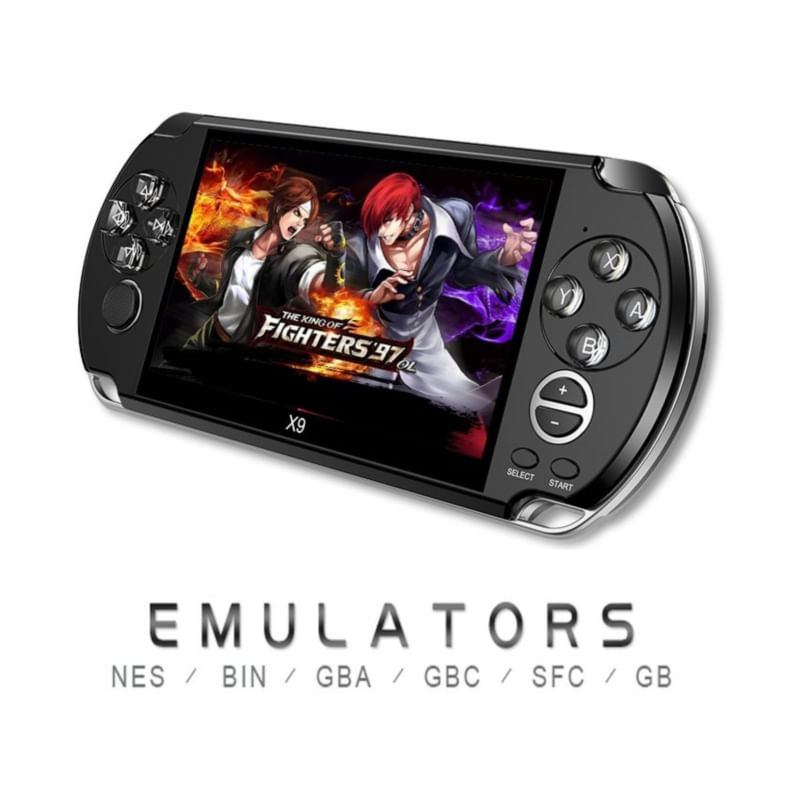 Console De Videogame X9 + 9 Controladores De Jogos Psp Com Projetor