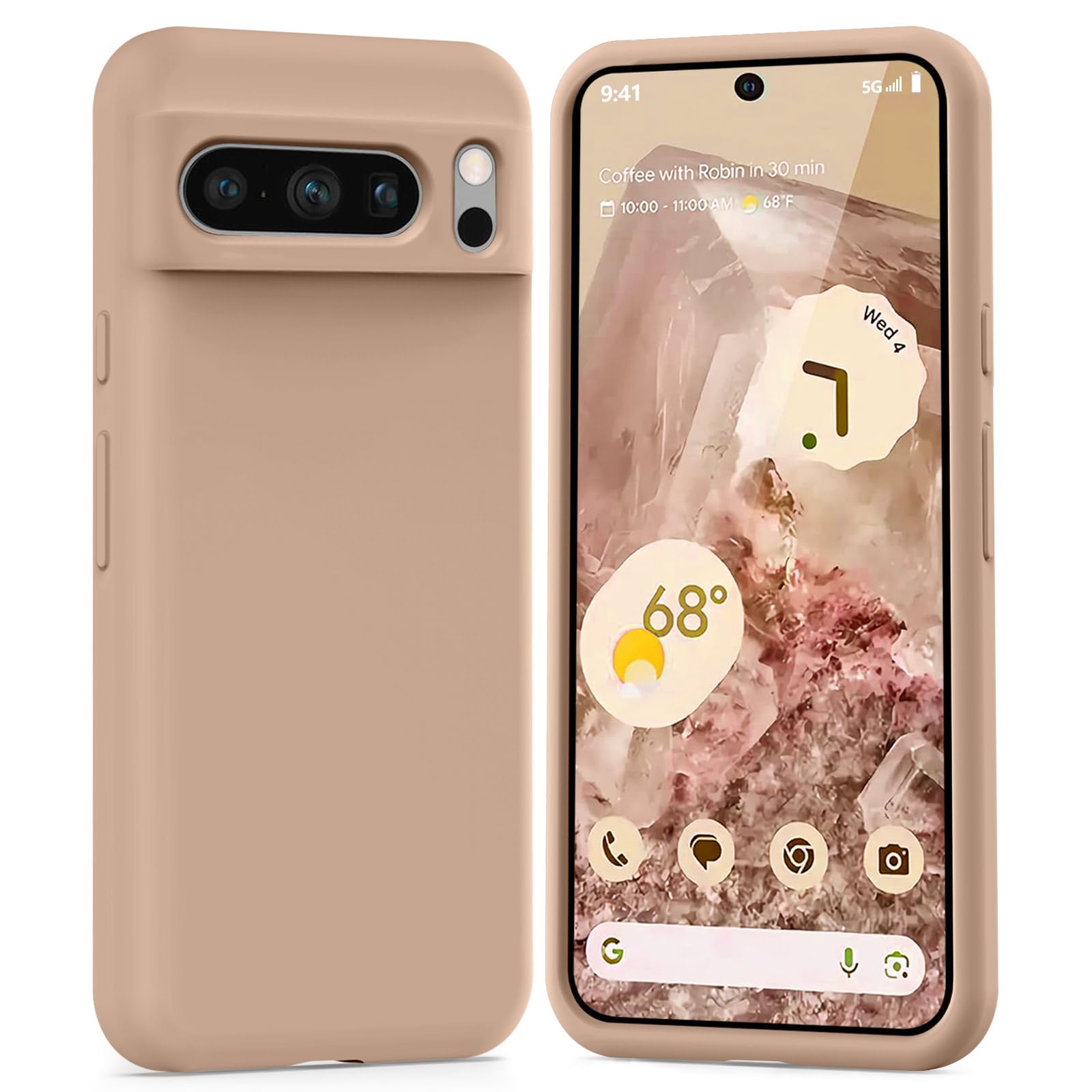 Capa De Telefone Tisoog Compatível Com Google Pixel 8 Pro - Marrom