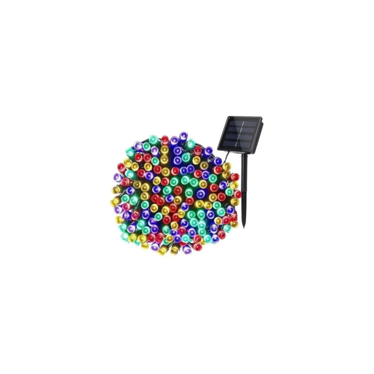 Luzes Solares De Natal Garland 10m 100 Led Multicolor