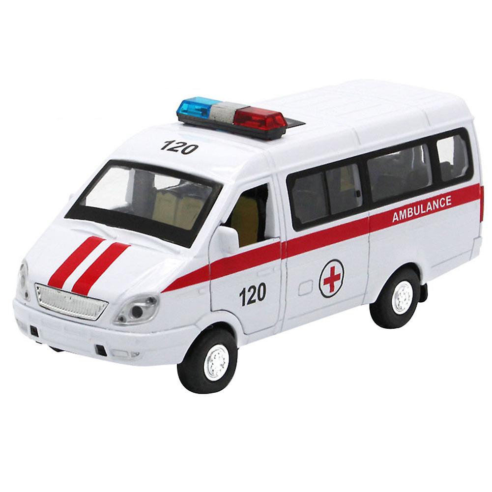 Farfi 1/32 Diecast Ambulância Waggon Car Truck Pull Back Modo