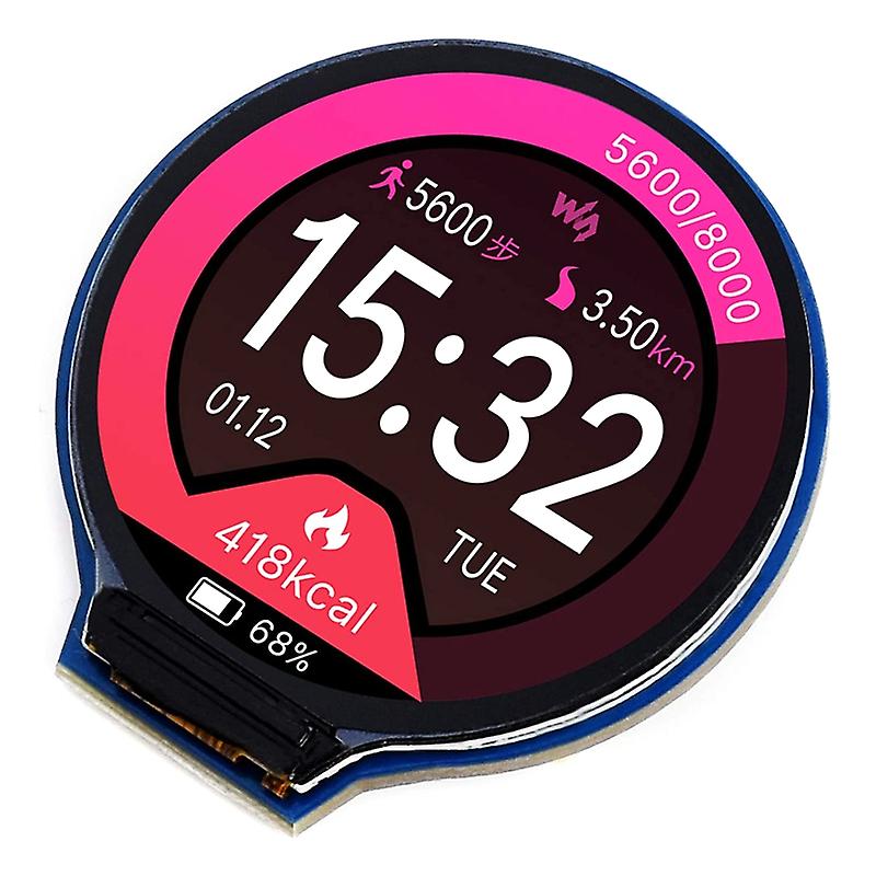 1.28 "redondo Lcd Display Módulo 65k Rgb 240240 Pixel Spi Inter