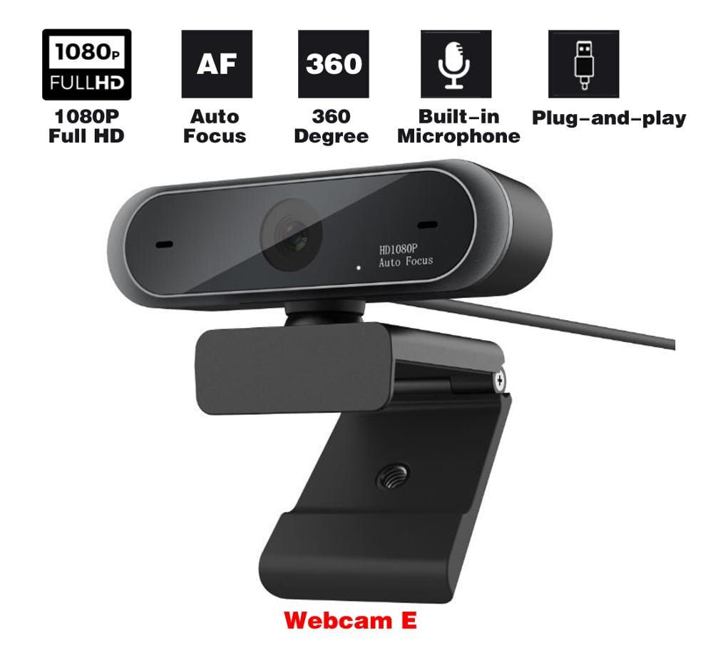 Webcam Kkmoon 1080p De Alta Definição Com Foco Automático E Microfone