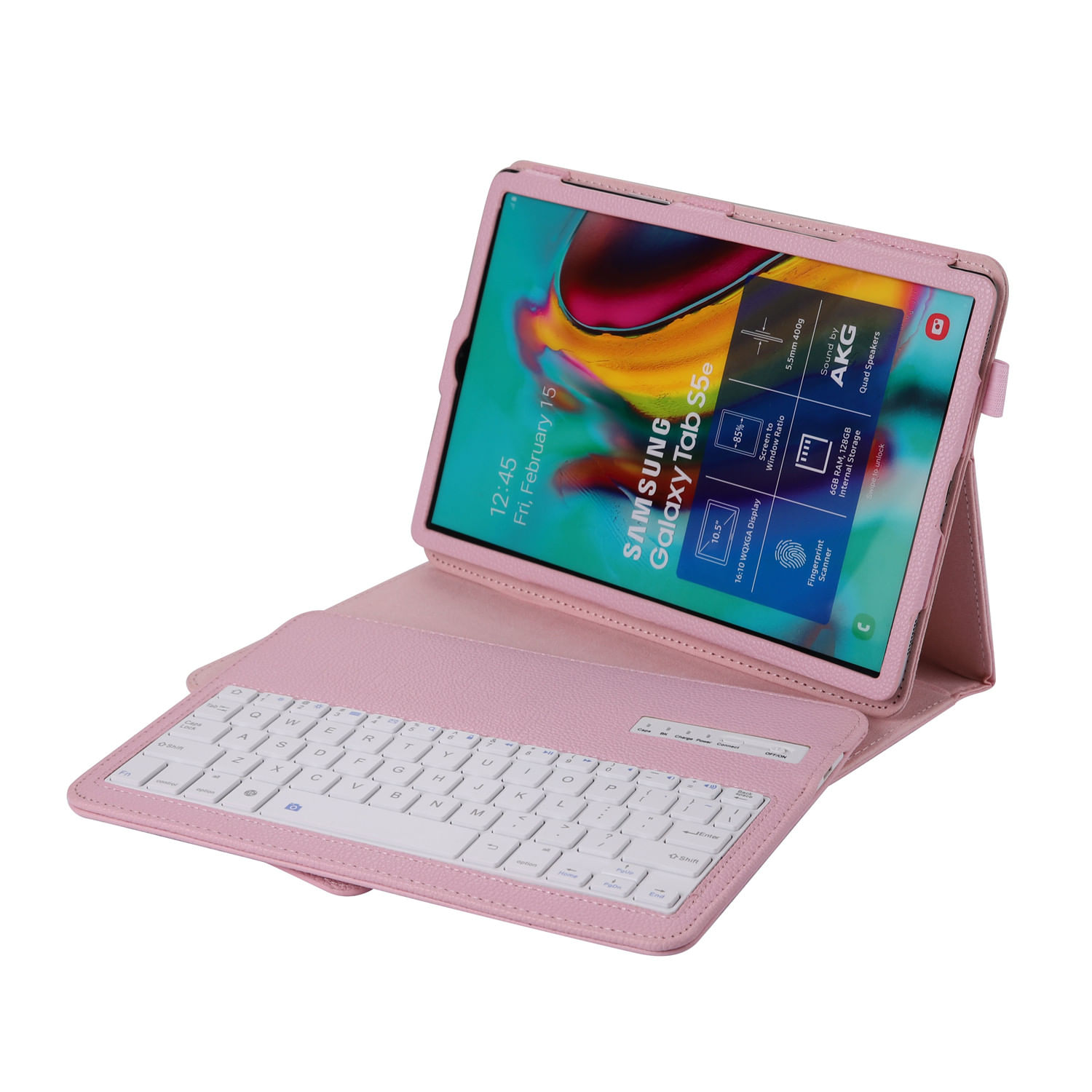 Capa De Teclados Para Tablet Para Samsung Tab S5e 105 T200t725-pink Em