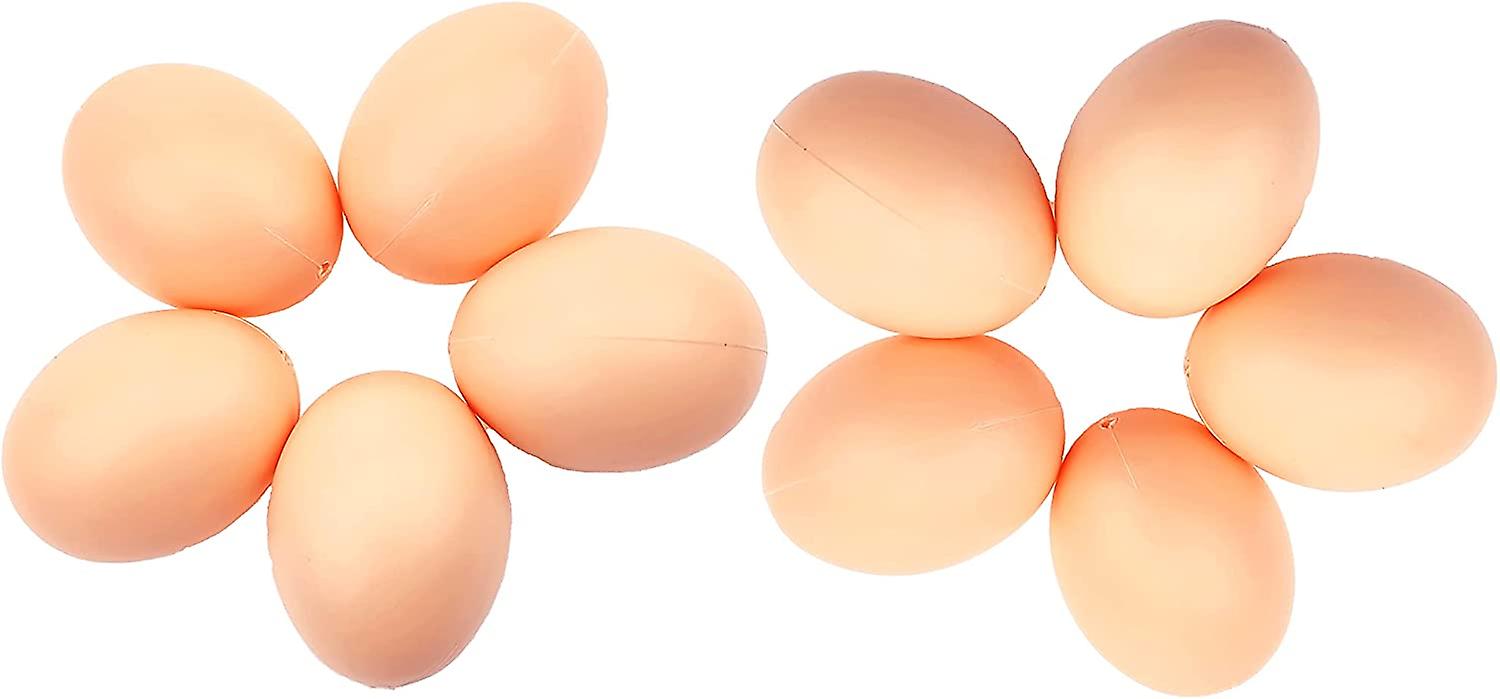 Conjunto De 10 Ovos Plásticos Dummy Ninho Ovos Fake Hen Eggs Fo