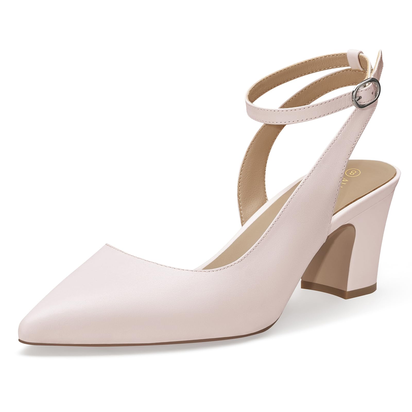 Saltos Alicepub, Couro Rosa Claro, 6 Cm, Estilingue, Casamento Feminino
