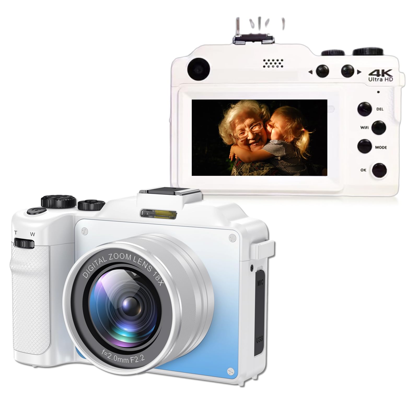 Câmera Digital Yoidesu 4k 48mp 18x Zoom Vídeo Full Hd 3.0"